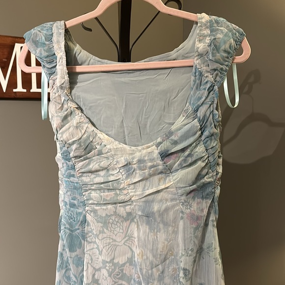 NWOT Free People Gorgeous mixed media ocean combo  heart to heart midi dress. 4 - Picture 12 of 16